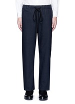 Main View -Click To Enlarge 'Pigiama' drawstring waist herringbone pants