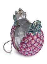 Detail View -Click To Enlarge 'Pineapple' crystal pavé minaudière