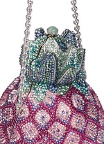 Detail View -Click To Enlarge 'Pineapple' crystal pavé minaudière