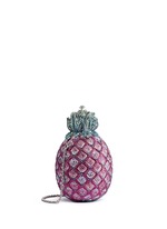 Figure View -Click To Enlarge 'Pineapple' crystal pavé minaudière