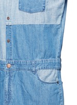 Detail View -Click To Enlarge 'The Whitney' patchwork denim shirt dress