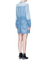 Back View -Click To Enlarge 'The Whitney' patchwork denim shirt dress