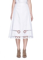 Main View -Click To Enlarge 'Midi Bellanca' folk embroidery skirt