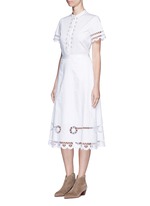 Figure View -Click To Enlarge 'Midi Bellanca' folk embroidery skirt