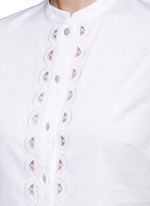 Detail View -Click To Enlarge 'Bellanca' guipure lace cotton shirt