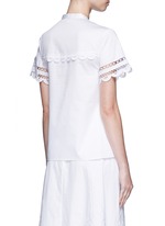 Back View -Click To Enlarge 'Bellanca' guipure lace cotton shirt
