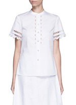 Main View -Click To Enlarge 'Bellanca' guipure lace cotton shirt