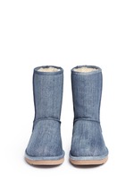 Front View -Click To Enlarge 'Classic Short' washed denim boots