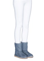 Figure View -Click To Enlarge 'Classic Short' washed denim boots
