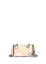 Back View -Click To Enlarge Vintage Chanel embellished quilted canvas flap bag