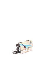 Figure View -Click To Enlarge Vintage Chanel embellished quilted canvas flap bag