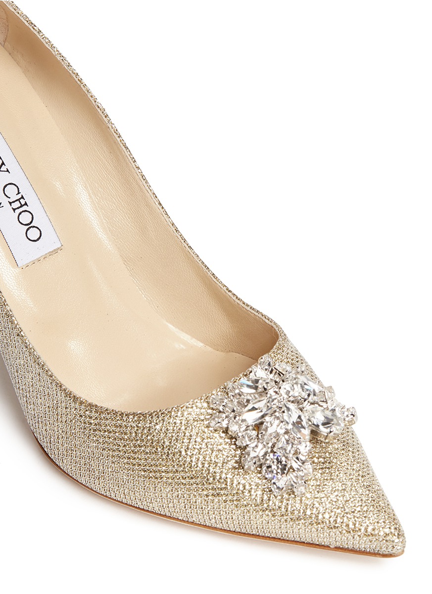 jimmy choo silver glitter shoes