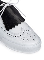 Detail View -Click To Enlarge 'Tolk' detachable kiltie leather brogue sneakers