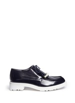 Main View -Click To Enlarge 'Biro' detachable faux pearl kiltie leather derbies