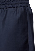 Detail View -Click To Enlarge 'Ryder' wool-Mohair hopsack Bermuda shorts