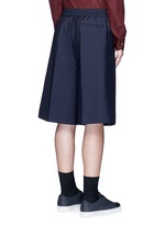 Back View -Click To Enlarge 'Ryder' wool-Mohair hopsack Bermuda shorts