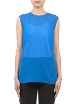 Vince&nbsp;Silk-blend muscle T-shirt