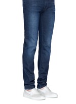 Figure View -Click To Enlarge 'Grove' metallic houndstooth leather skate slip-ons