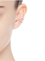 Figure View -Click To Enlarge 'Stella' 18k gold diamond pavé winged ear cuff