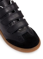 Detail View -Click To Enlarge 'Beth' suede panel leather sneakers