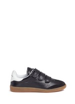 Main View -Click To Enlarge 'Beth' suede panel leather sneakers