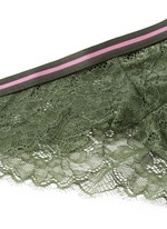 Detail View -Click To Enlarge 'Dragonfly' stripe elastic waist lace boyshorts