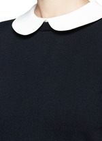 Detail View -Click To Enlarge Removable Peter Pan collar sweater dress