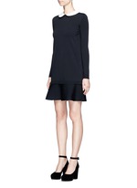 Front View -Click To Enlarge Removable Peter Pan collar sweater dress