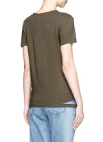 Back View -Click To Enlarge Cutoff hem pocket jersey T-shirt