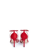 Back View -Click To Enlarge 'Hesper 85' crisscross strap suede sandals