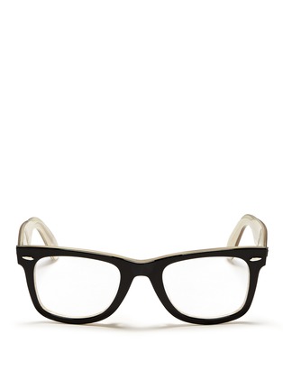 Main View - Click To Enlarge Main View - Click To Enlarge - Ray-Ban - 'Original Wayfarer' contrast coating shell acetate optical glasses