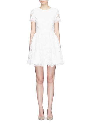 Main View - Click To Enlarge Main View - Click To Enlarge - alice + olivia - 'Karen' floral guipure lace dress