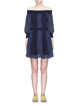 Main View - Click To Enlarge Main View - Click To Enlarge - alice + olivia - 'Pammy' embroidered off-shoulder dress