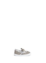 Main View -Click To Enlarge 'Baby Layla' quilted glitter infant ballerinas