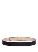 Back View -Click To Enlarge Skull plaque buckle leather belt