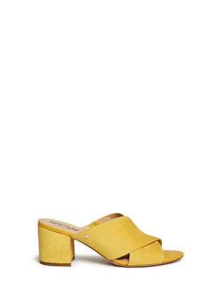 Main View - Click To Enlarge Main View - Click To Enlarge - Sam Edelman - 'Stanley' cross vamp suede mules