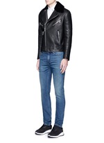 Figure View -Click To Enlarge Skinny fit cotton denim jeans