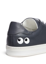 Detail View -Click To Enlarge 'Eyes' leather tennis shoes