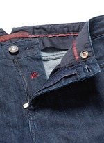 Click To Enlarge Logo charm stretch selvedge jeans