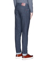Back View -Click To Enlarge Logo charm stretch selvedge jeans