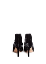 Back View -Click To Enlarge V-throat velvet booties