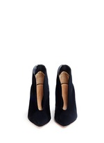Front View -Click To Enlarge V-throat velvet booties