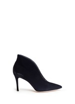 Main View -Click To Enlarge V-throat velvet booties