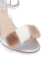 Detail View -Click To Enlarge 'Zelda' fur band leather sandals
