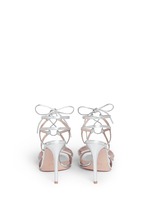 Back View -Click To Enlarge 'Zelda' fur band leather sandals