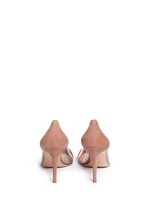 Back View -Click To Enlarge 'Plexi' clear PVC suede pumps