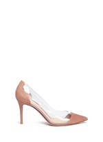 Main View -Click To Enlarge 'Plexi' clear PVC suede pumps