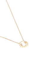Figure View -Click To Enlarge 'Ciro' diamond 9k yellow gold pendant necklace