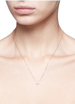 Detail View -Click To Enlarge 'Joy' diamond 9k yellow gold pendant necklace