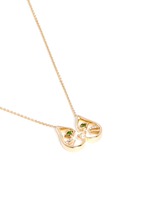 Figure View -Click To Enlarge 'Felix' diamond topaz 18k yellow gold pendant necklace